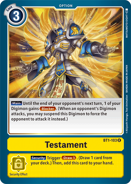 Testament [BT1-103] [Release Special Booster Ver.1.5] | Devastation Store