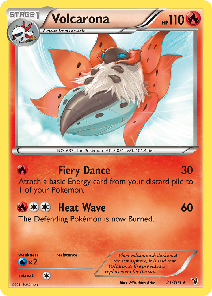 Volcarona (21/101) [Black & White: Noble Victories] | Devastation Store