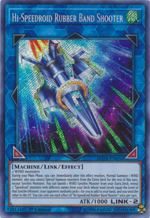 Hi-Speedroid Rubber Band Shooter [BLHR-EN050] Secret Rare | Devastation Store