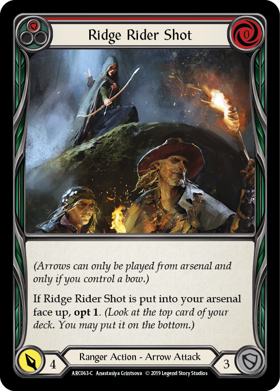 Ridge Rider Shot (Red) [ARC063-C] 1st Edition Normal - Devastation Store | Devastation Store
