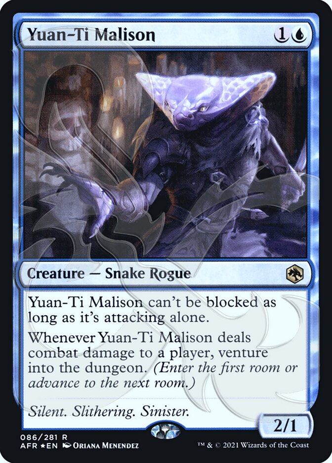 Yuan-Ti Malison (Ampersand Promo) [Dungeons & Dragons: Adventures in the Forgotten Realms Promos] | Devastation Store