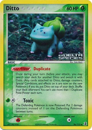 Ditto (36/113) (Stamped) [EX: Delta Species] | Devastation Store