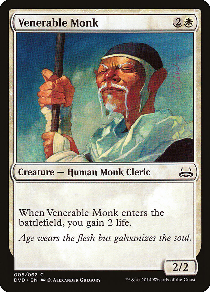 Venerable Monk (Divine vs. Demonic) [Duel Decks Anthology] - Devastation Store | Devastation Store