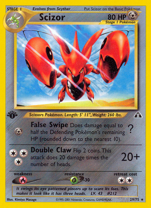 Scizor (29/75) [Neo Discovery 1st Edition] | Devastation Store