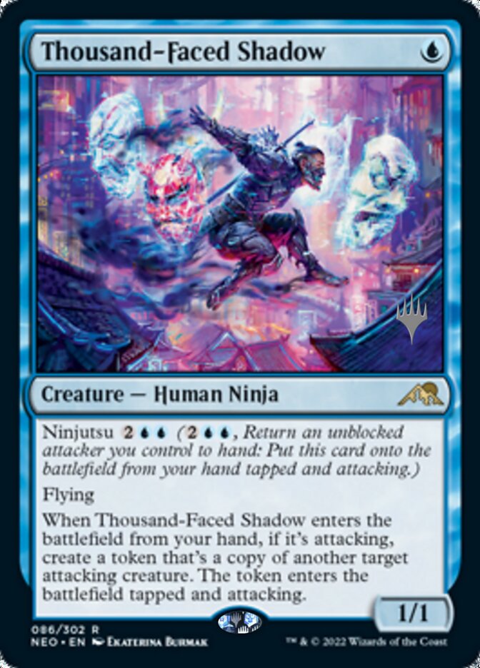 Thousand-Faced Shadow (Promo Pack) [Kamigawa: Neon Dynasty Promos] | Devastation Store