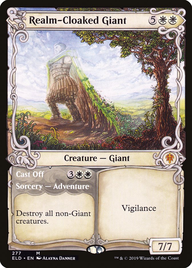 Realm-Cloaked Giant // Cast Off (Showcase) [Throne of Eldraine] | Devastation Store