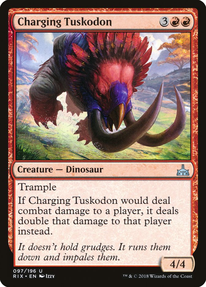 Charging Tuskodon [Rivals of Ixalan] | Devastation Store