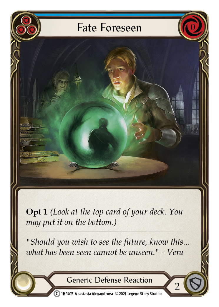 Fate Foreseen (Blue) [1HP407] | Devastation Store