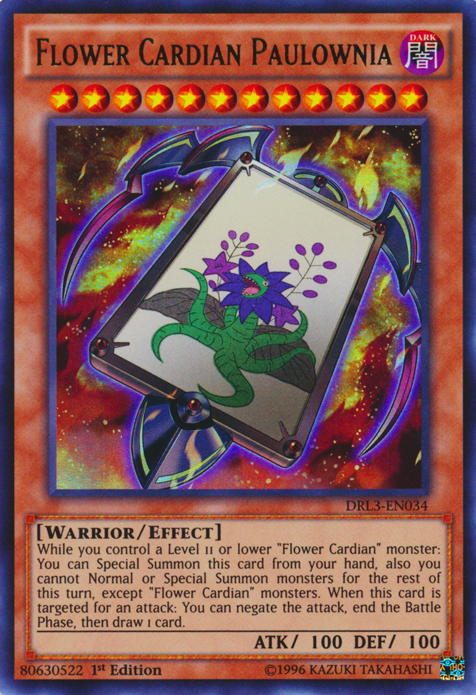 Flower Cardian Paulownia [DRL3-EN034] Ultra Rare | Devastation Store