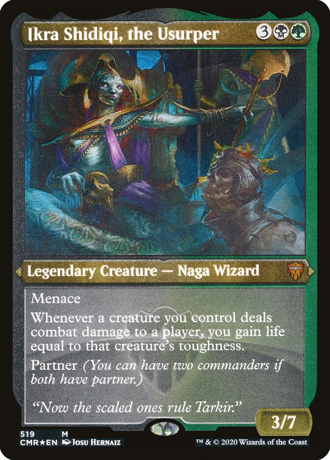 Ikra Shidiqi, the Usurper (Etched) [Commander Legends] | Devastation Store