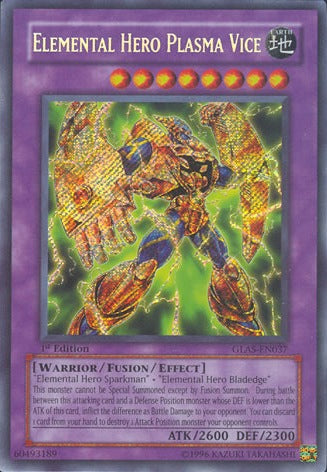 Elemental Hero Plasma Vice [GLAS-EN037] Secret Rare | Devastation Store