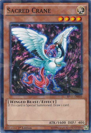 Sacred Crane [BP03-EN010] Shatterfoil Rare | Devastation Store