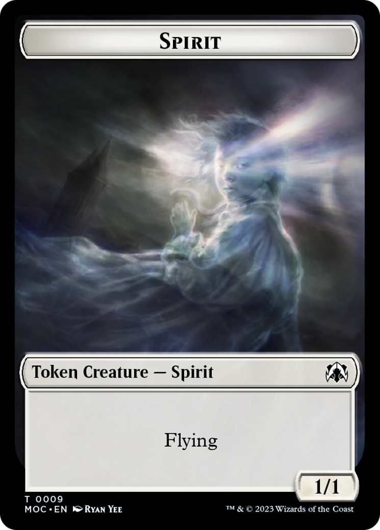 Spirit (9) // Spirit (13) Double-Sided Token [March of the Machine Commander Tokens] | Devastation Store