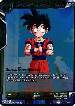 Son Gohan, Ready for a Match [BT6-084_PR] | Devastation Store