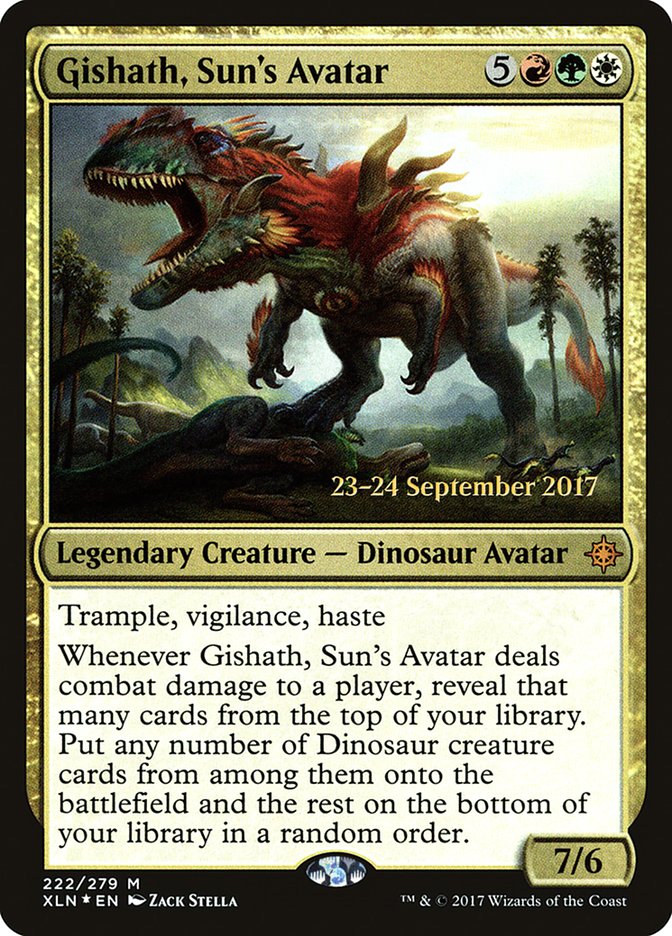 Gishath, Sun's Avatar  [Ixalan Prerelease Promos] | Devastation Store