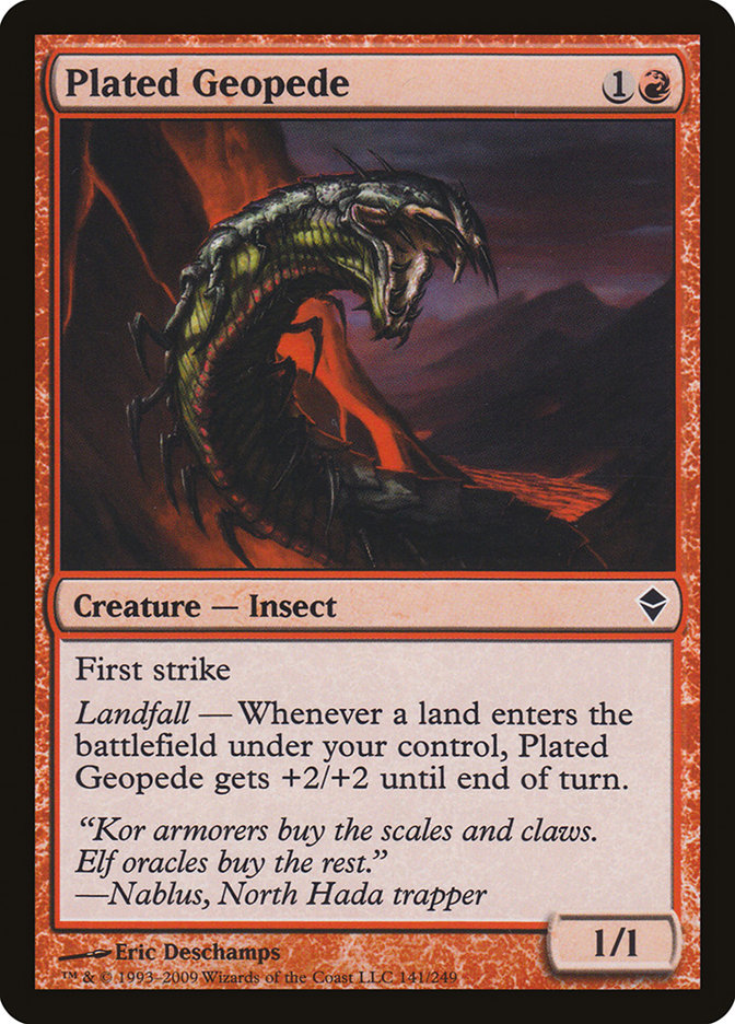 Plated Geopede [Zendikar] | Devastation Store