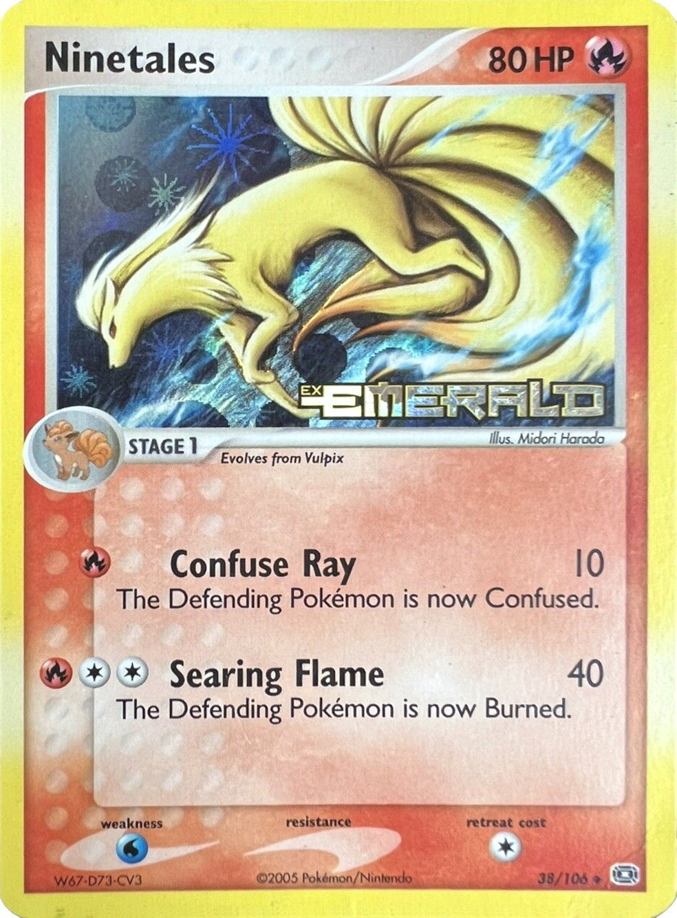 Ninetales (38/106) (Stamped) [EX: Emerald] | Devastation Store