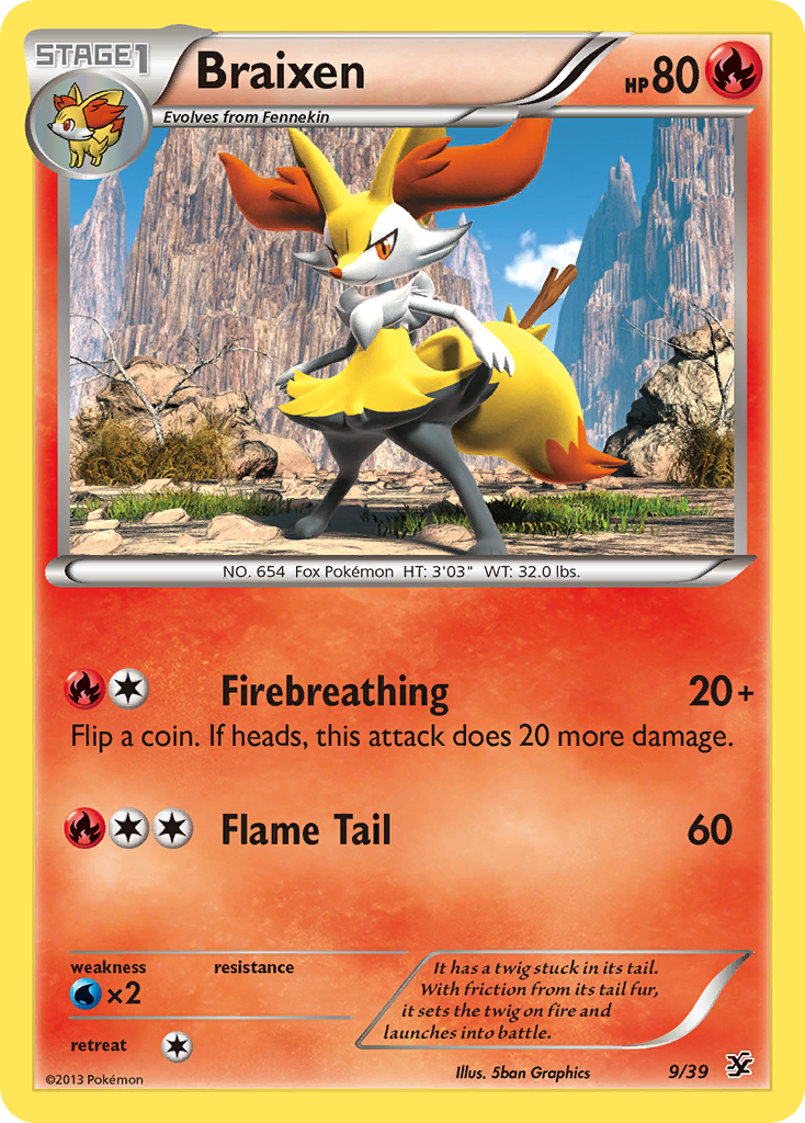 Braixen (9/39) [XY: Kalos Starter Set] | Devastation Store