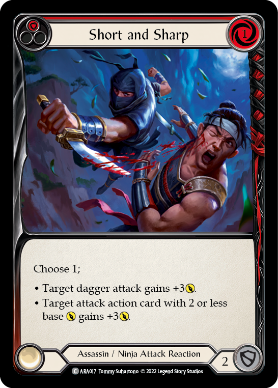 Short and Sharp (Red) [ARA017] (Outsiders Arakni Blitz Deck) | Devastation Store