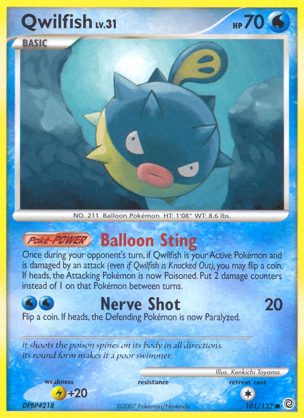 Qwilfish (101/132) [Diamond & Pearl: Secret Wonders] | Devastation Store