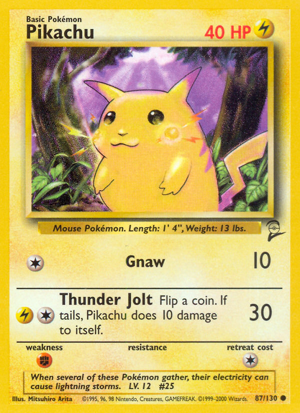 Pikachu (87/130) [Base Set 2] | Devastation Store