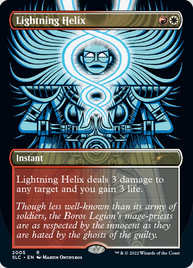 Lightning Helix (Borderless) [Secret Lair 30th Anniversary Countdown Kit] | Devastation Store