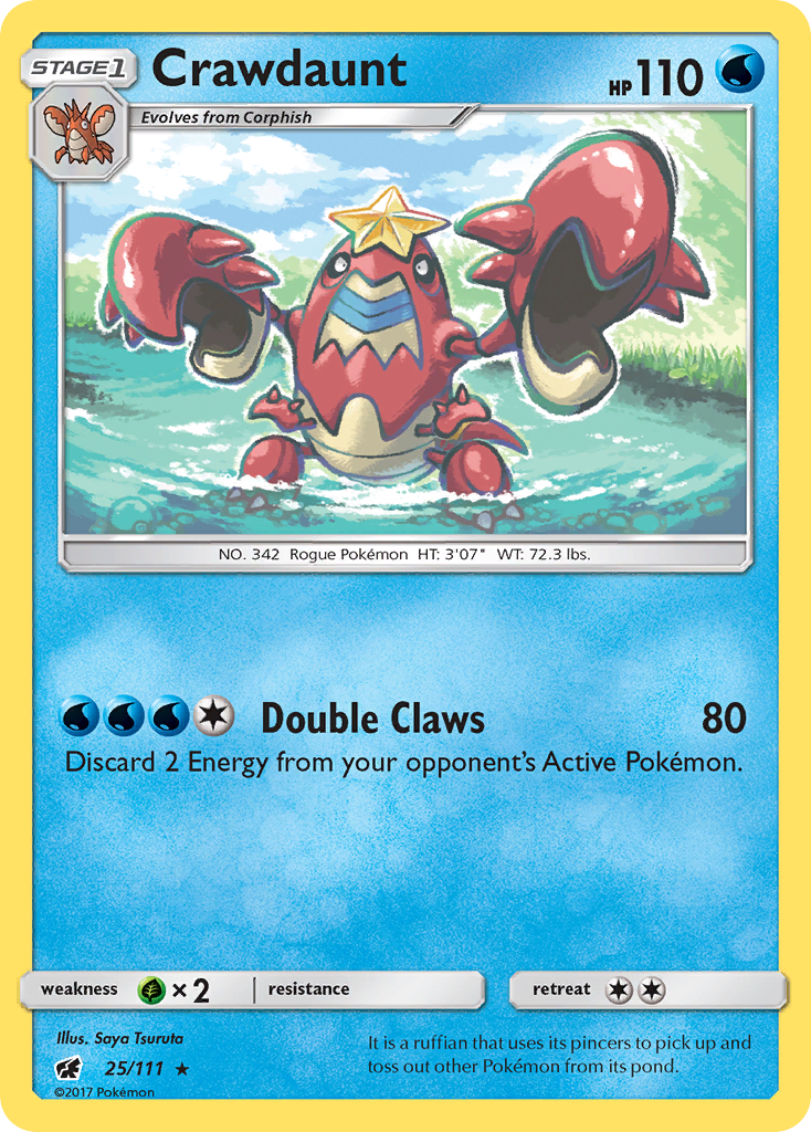 Crawdaunt (25/111) [Sun & Moon: Crimson Invasion] | Devastation Store