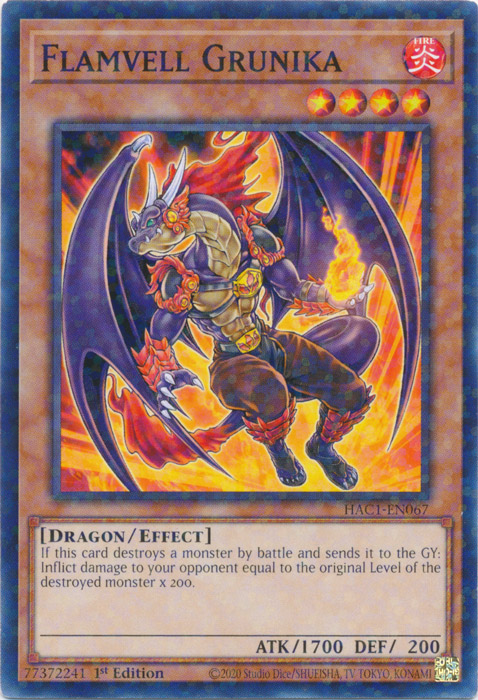 Flamvell Grunika (Duel Terminal) [HAC1-EN067] Common | Devastation Store