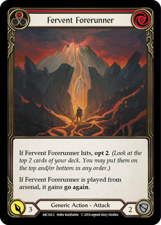 Fervent Forerunner (Red) [ARC182-C] 1st Edition Normal - Devastation Store | Devastation Store