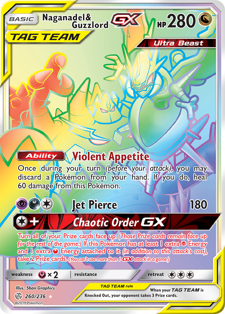 Naganadel & Guzzlord GX (260/236) [Sun & Moon: Cosmic Eclipse] | Devastation Store