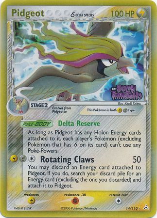 Pidgeot (14/110) (Delta Species) (Stamped) [EX: Holon Phantoms] | Devastation Store