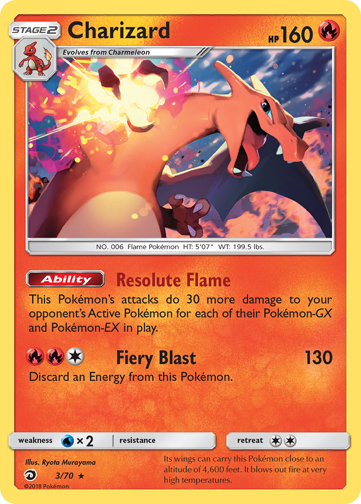 Charizard (3/70) [Sun & Moon: Dragon Majesty] | Devastation Store