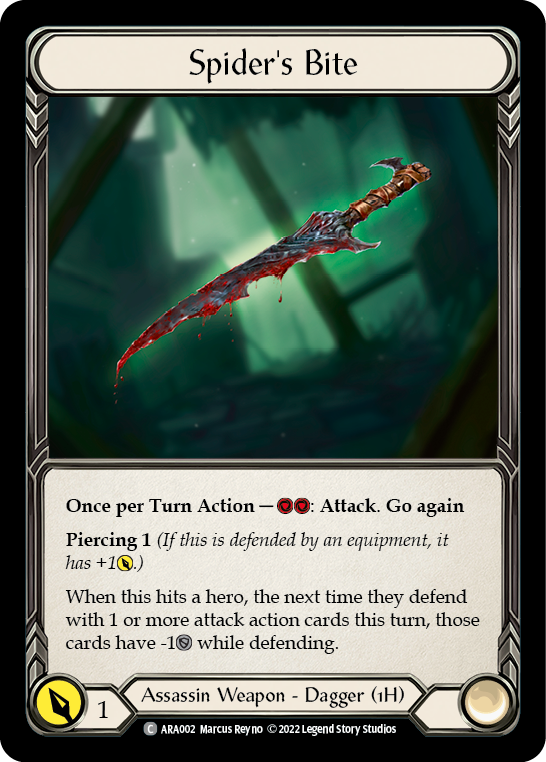 Spider's Bite [ARA002] (Outsiders Arakni Blitz Deck) | Devastation Store