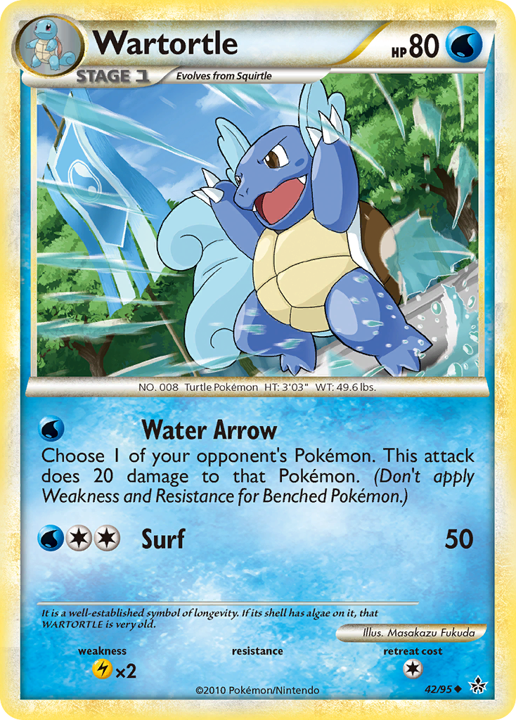 Wartortle (42/95) [HeartGold & SoulSilver: Unleashed] | Devastation Store