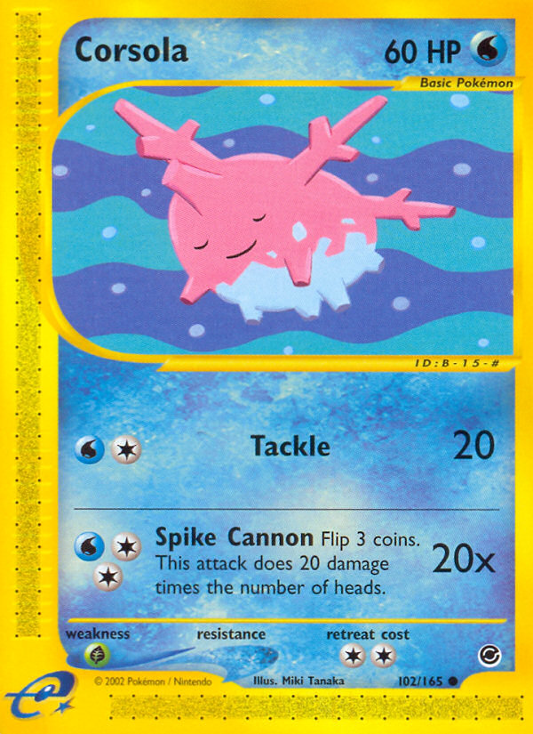Corsola (102/165) [Expedition: Base Set] | Devastation Store