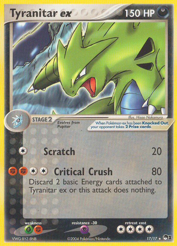 Tyranitar ex (17/17) [POP Series 1] | Devastation Store