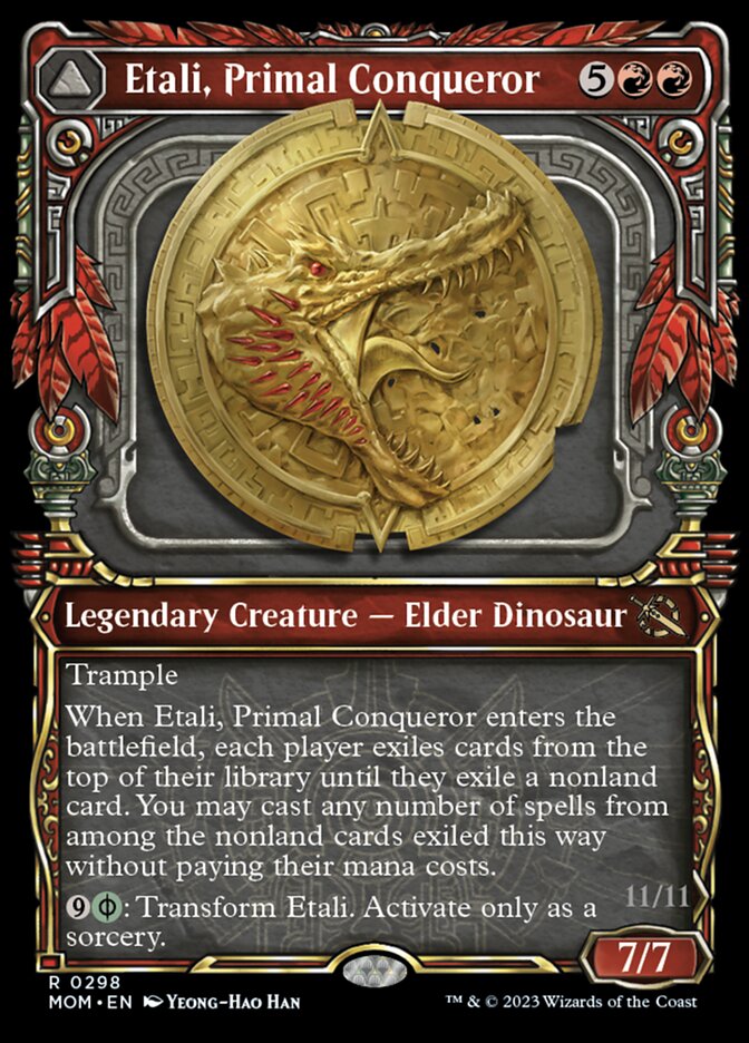 Etali, Primal Conqueror // Etali, Primal Sickness (Showcase Planar Booster Fun) [March of the Machine] | Devastation Store