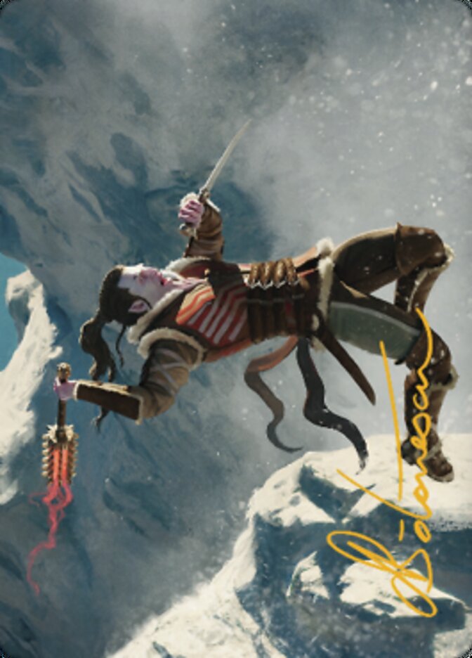 Balduvian Berserker Art Card (Gold-Stamped Signature) [Dominaria United Art Series] | Devastation Store