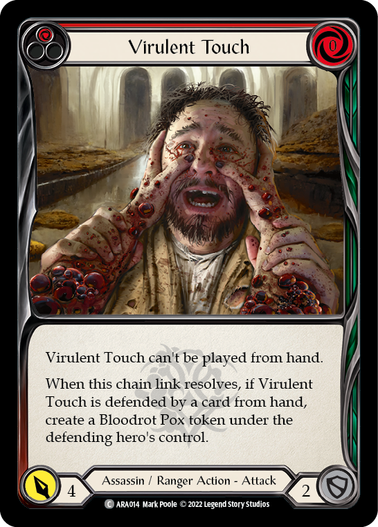 Virulent Touch (Red) [ARA014] (Outsiders Arakni Blitz Deck) | Devastation Store