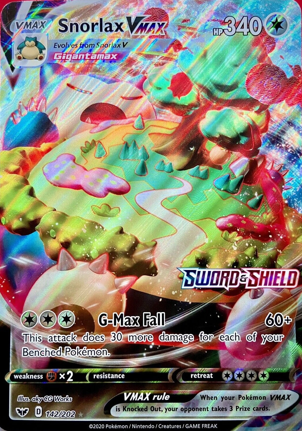Snorlax VMAX (142/202) (Jumbo Card) [Sword & Shield: Base Set] | Devastation Store