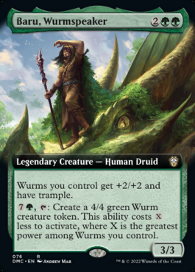 Baru, Wurmspeaker (Extended Art) [Dominaria United Commander] | Devastation Store