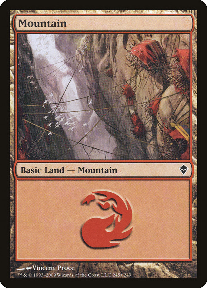 Mountain (245a) [Zendikar] | Devastation Store