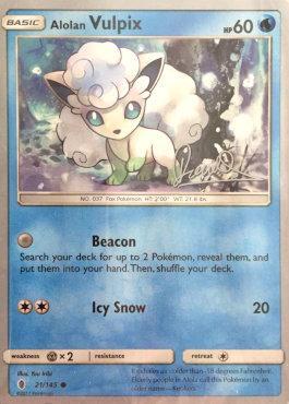 Alolan Vulpix (21/145) (Infinite Force - Diego Cassiraga) [World Championships 2017] | Devastation Store