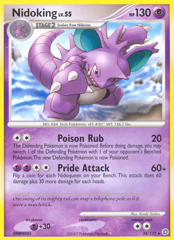 Nidoking (34/132) [Diamond & Pearl: Secret Wonders] | Devastation Store