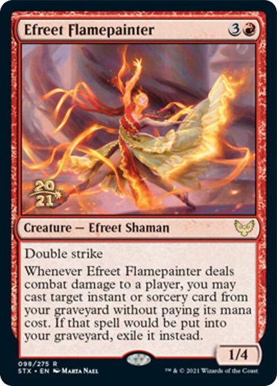 Efreet Flamepainter [Strixhaven: School of Mages Prerelease Promos] | Devastation Store