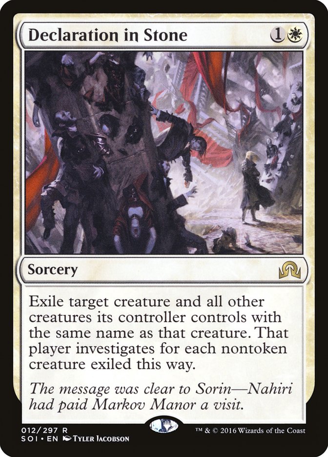 Declaration in Stone [Shadows over Innistrad] | Devastation Store