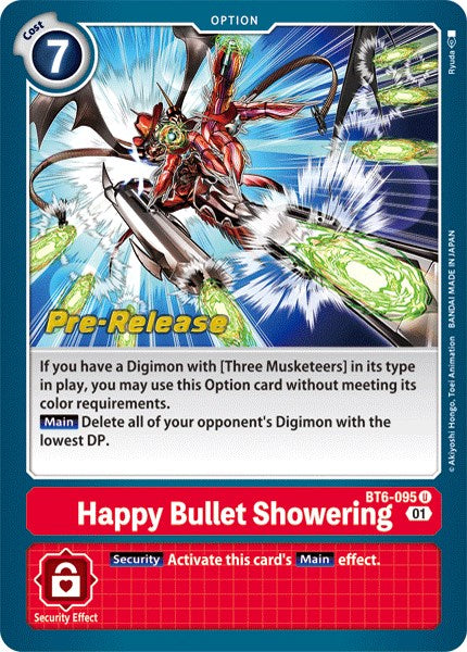 Happy Bullet Showering [BT6-095] [Double Diamond Pre-Release Cards] | Devastation Store