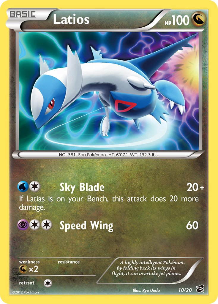 Latios (10/20) [Black & White: Dragon Vault] | Devastation Store