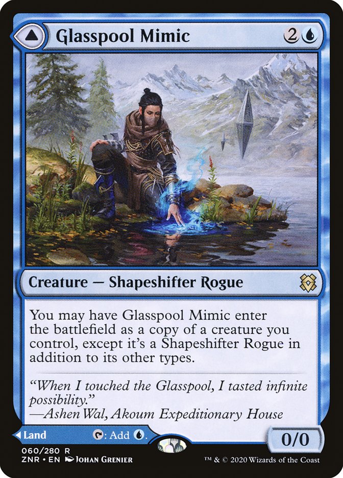 Glasspool Mimic // Glasspool Shore [Zendikar Rising] | Devastation Store