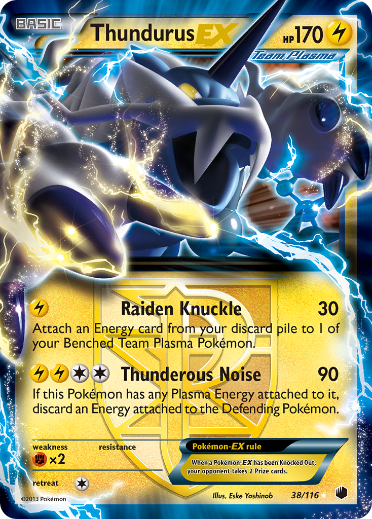 Thundurus EX (38/116) [Black & White: Plasma Freeze] | Devastation Store